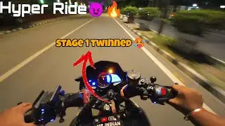 Hyper Ride On My Stage1 Twinned Ns200 bs6+😈 #ns200 #bajaj
