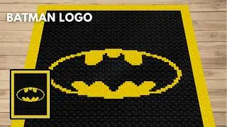 Crochet This Batman Logo | Complete C2C Graph & Pattern - Magic Yarn Pixels