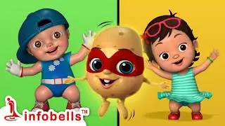 सुपरहीरो आलू कचालू बेटा-Super Hero Action Song | Hindi Rhymes for Children | Infobells #hindirhymes