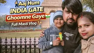 Aaj Hum India Gate Ghumne Gaye 😳🥰 | Full Vlog | Pushpa Dhruv Official