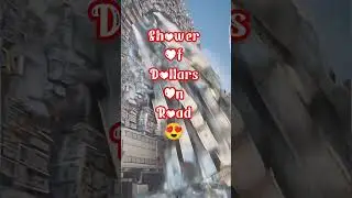dollars 💰💵 Rain on road😍🛣️ #viral #viralvideo #shorts #shortsfeed #fyp  #dollar #america #currency