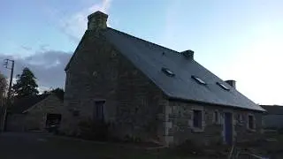 Driving From 22160 Duault To 22160 Callac, C&ocirc;tes d'Armor, Brittany, France 4th November 2017