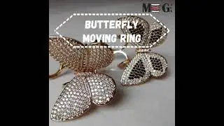 Moving butterfly ring
