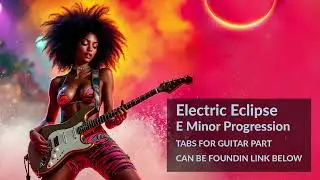 E minor - Electric Eclipse (Funk/Fusion Guitar Backing Track) 107 bpm