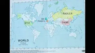 Mark 5 permanent member countries of security council of UN 