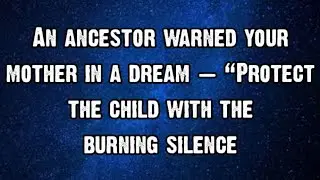 Angels say An ancestor warned your mother in a dream &mdash; &ldquo;Protect the child with....God Message Today