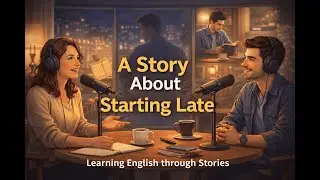 Learn English through a story about starting late, self-doubt, and quiet growth. #podcast