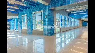 Grain Valley High School - Bomanite Modena SL Custom Polishing System