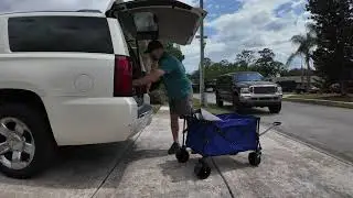 Collapsible Wagon Folding Beach Cart, Muarch Foldable Wagon