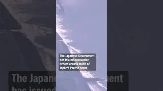 People Shelter On Roof As Japan Issues Tsunami Evacuation Warning