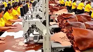 Premium-Grade Horsehide Processing & Luxury Leather Production #video 