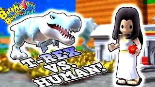 T-REX VS. ANCIENT HUMANS!! - Birthdays the Beginning Gameplay Ep5
