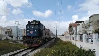 SNCFT: EMD GT-559 Passing Rades Melaine Station With A Friendly Horn