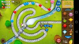 BTD5 Mobile - How to pop a Golden Bloon - Easy Difficulty - Park Path - NAPSFRILLS