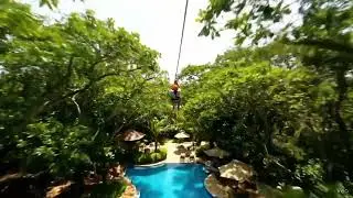 zip line 및 pool party 관련 영상 ㅋㅋ #AI활용