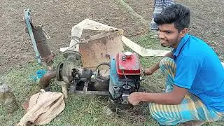 Water Pump Machine Starting Problem. Chaina Diesel Engine Start. chalo Machine Irrigation System :-