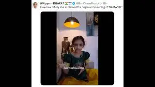Little Girl's Heartwarming Explanation of Namaste: Rigveda Greeting That Honors the Divine in You!