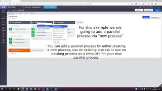 Pega 8.4 Adding a Parallel Process to a stage