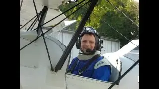 Doppeldecker Stampe SV 4 - Flug &uuml;ber Mannheim und Bergstra&szlig;e / FLIGHT IN A HISTORICAL BIPLANE