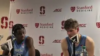 #UNC's Caleb Wilson and Henri Veesaar after loss at Stanford