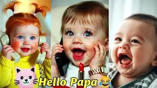 Funny Baby Saying Hello Papa 👶❤️ | Cutest Talking Baby Moments & Funny Family Reactions 🥰😂 2026