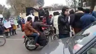 We demand Online Exams,Protest March towards Governor House Lahore