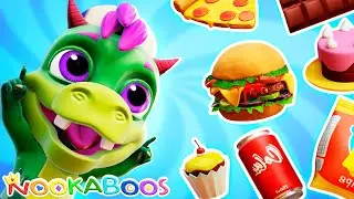 Junk Food Song | Eat Healthy Foods | Monster Babies and Nookaboos
