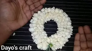 How to string Jasmine flower garland.