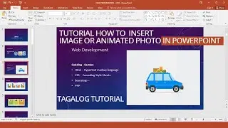 how to insert picture in  Microsoft PowerPoint Tagalog tutorial