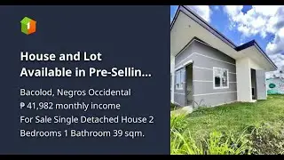 House and Lot Available in Pre-Selling Units