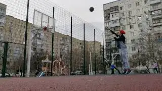 ⛹&zwj;♂Basketball🏀14🎯NBA-standard free throws in a row (4,2 meters) by grADZor in full 🐊 Lacoste 2023.02