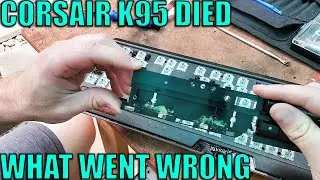 Corsair K95 RGB Platinum Tear down Cat Puke Aftermath