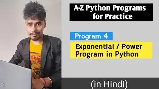 Exponential program in python | Write a program to find exponential of a number in python