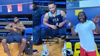 Team USA Basketball Debates Which NBA Player Has The Best Celebration! 2024 Team USA Basketball NBA