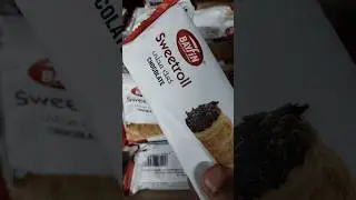 sweet roll chocolate unboxing crunchy relaxing with ASMR Lollipops step by step satisfying