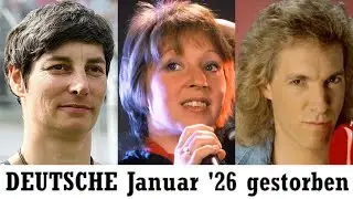 Trauer um Deutsche Prominente, R&uuml;ckblick Januar 2026.