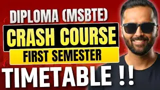 MSBTE Diploma Crash Course Timetable Launched !! | 1st Semester | Pradeep Giri Sir