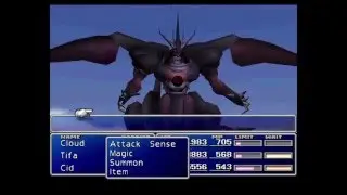 Ultima Weapon (final encounters and defeat) - Final Fantasy VII Boss Battle