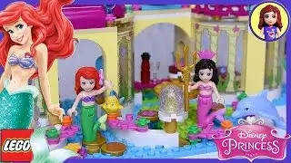 Ariel's Undersea Palace Little Mermaid Lego Disney Princess Build Review Play   Kids Toys