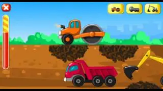 CARTOON ABOUT TRACK and TRACTOR \ BUILD ROAD