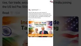 India-US Trade Deal LIVE: Markets Rally 800 Points | Pax Silica | Trump-Modi Partnership 2026