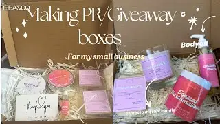 Studio vlog :Making PR /Giveaway Boxes | Small Business Dairies |Candle Business UK 