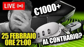 Display Port per Quest 3 ma AL CONTRARIO? RTX 5000 COSTOSISSIME? Ne parliamo in LIVE!