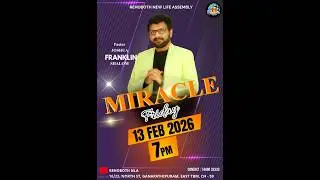 MIRACLE FRIDAY | 7 PM | 13-02-2026 | WORD OF GOD BY Pas. Joshua Franklin Shalom