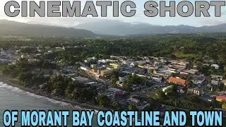 MORANT BAY COASTLINE AND TOWN SKYVIEW||ST.THOMAS JAMAICA|| #shorts