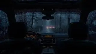 Night Rain Drive POV &ndash; Relaxing Interior Sounds & Street Lights Ambience for Study & Reflection