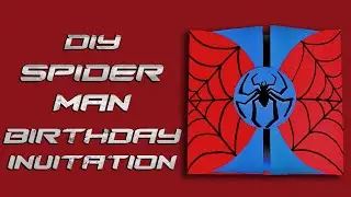DIY Spiderman Birthday Invitation