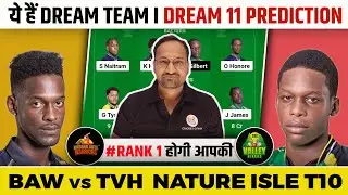 BAW vs TVH Dream11 Prediction | BAW vs TVH | BAW vs TVH Dream11 Team | Nature Isle T10.