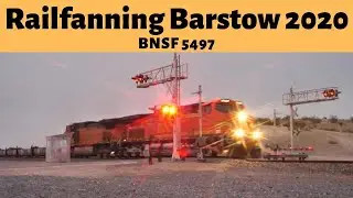 BNSF 5497 Westbound Empty Well Car Train