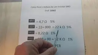 Como ler resistor SMD e Malha Resistiva